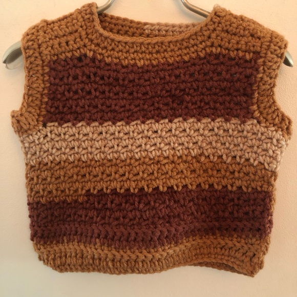 Vintage Handknit sweater vest - Picture 1 of 3